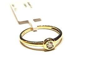 Gredzens ar briljantu (0.06 ct) 840-1163