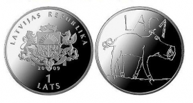 Latvijas sudraba monēta Cūciņa