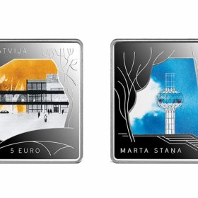 Latvijas sudraba monēta Uzcelt Neuzcelto