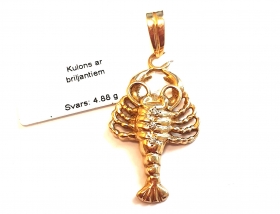 Kulons ar briljantiem (0.03 ct)  2470-0651