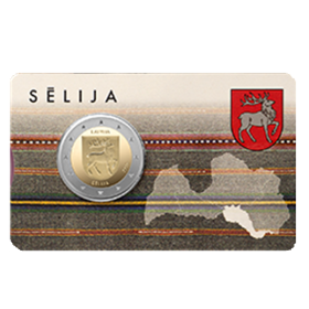 Latvijas piemiņas monēta 2 eiro Sēlija 2025