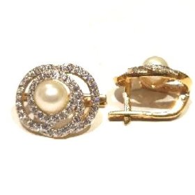 Auskari ar kultivētām pērlēm 3590-1153