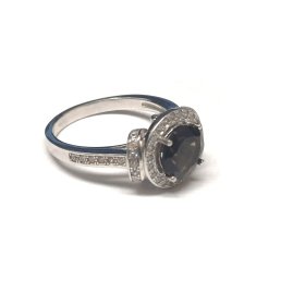 Gredzens ar dūmaino kvarcu 5/5065