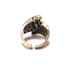 Gredzens ar briljantiem (1.1 ct), dimantiem (1.1 ct) 270-3463