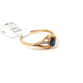 Gredzens ar briljantiem (0.06ct) safīru (0.50ct) 19611-0951