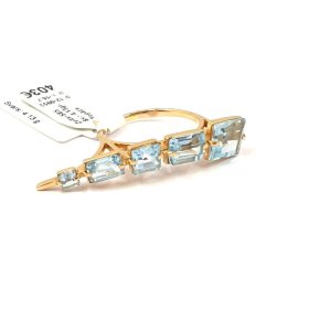 Gredzens ar topāziem 5912-0953