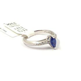 Gredzens ar briljantiem (0.04ct) safīru (0.60ct) 6243-0953