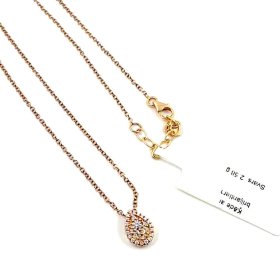 Ķēde un kulons ar briljantiem (0.03 ct)  2730-2253