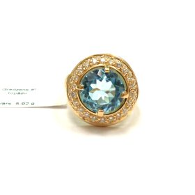 Gredzens ar topāzu  4360-3041