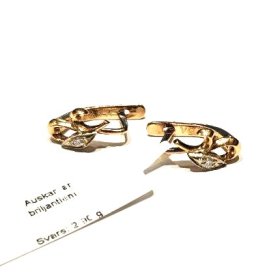 Auskari ar briljantiem (0.06 ct) 2024g4- 0951