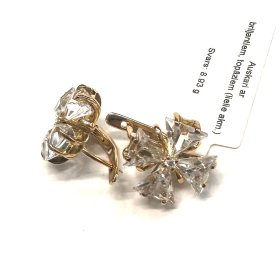 Auskari ar briljantiem (0.06ct), topāziem 28951-0751. Rezervēts līdz 25.02.2026