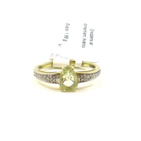 Gredzens ar dimantiem (0.11ct), kvarcu 1603-5753