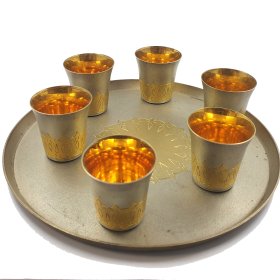 Sudraba glāzīšu komplekts ar paplāti 6491-1253