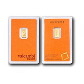 Zelta stienis Valcambi Suisse 1 gr