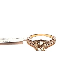 Gredzens ar briljantiem (0.28 ct.) dimantiem (0.22 ct.) topāzu 2450-8353