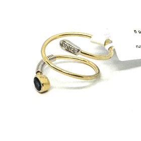 Gredzens ar briljantiem (0.01ct), safīru( 0.35 ct)  321-4663