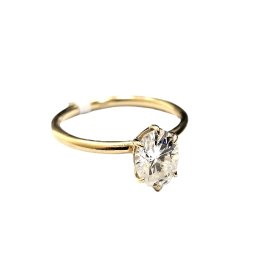 Gredzens ar sintētisko moisanītu (1.54 ct) 15602-5751