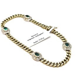 Aproce ar briljantiem (0.36 ct) un smaragdiem (1.32 ct) 750-5761