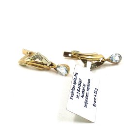 Auskari ar briljantiem (0.06ct), topāziem 910-8163