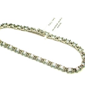 Aproce ar briljantiem (0.27 ct), akvamarīniem 2853-5253