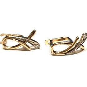 Auskari ar briljantiem (0.06 ct) 900-1163