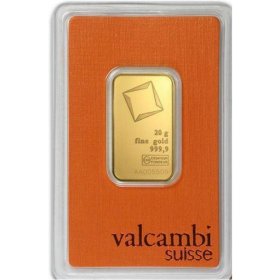 Zelta stienis Valcambi Suisse 20 gr.