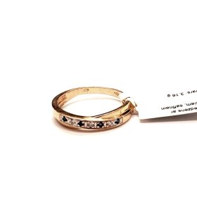 Gredzens ar briljantiem (0.6 ct) un safīriem (0.04 ct) 364g1-8353