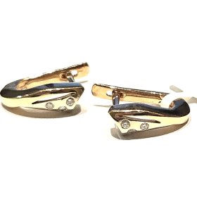 Auskari ar briljantiem (0.06 ct) 2292g1-1151