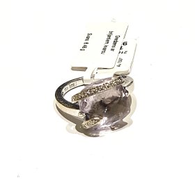 Gredzens ar briljantiem (0.10 ct), kvarcu 102-1161