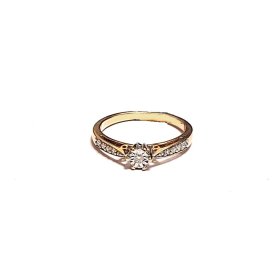 Gredzens ar briljantiem (0.09 ct.) 370-3063