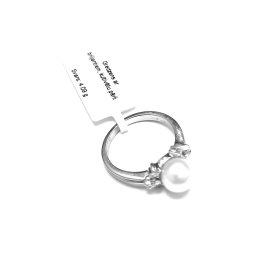 Gredzens ar briljantiem (0.12 ct), kultivētu pērli 1873-1753