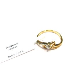 Gredzens ar briljantu (0.10 ct) 2792-4643