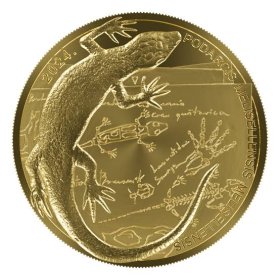 Horvātijas zelta monēta Melnā ķirzaka