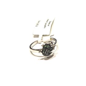 Gredzens ar briljantiem (0.02 ct), grosulāriem 149g3-1161