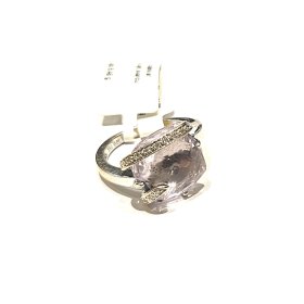 Gredzens ar briljantiem (0.10 ct), kvarcu 2102-1161
