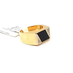 Gredzens ar briljantiem (0.07ct) un halcedonu 8770-0961