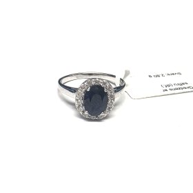 Gredzens ar sintētisko safīru (1.48 ct) 70/5065
