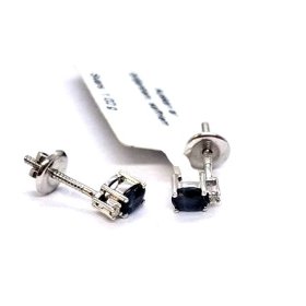 Auskari ar briljantiem (0.02ct) , safiriem (0.50 ct)  823-8363