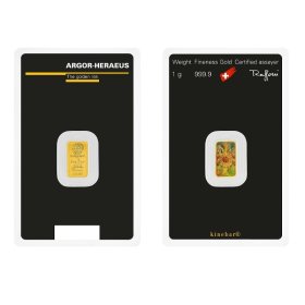 Zelta stienis Argor-Heraeus 1g