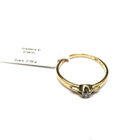 Gredzens ar briljantu (0.12 ct) 6330-8361