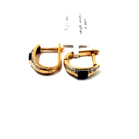 Auskari ar briljantiem (0.02ct) un safīriem (0.2ct) 3833-1263
