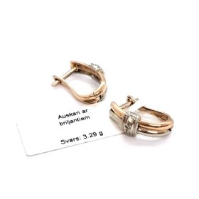 Auskari ar briljantiem (0.06ct)  2710-3461