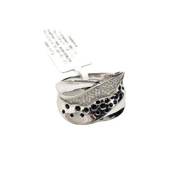 Gredzens ar briljantiem (0.25 ct) un safīriem (0.20 ct) 6850-5761