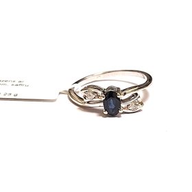 Gredzens ar briljantiem (0.05 ct.), safīru (0.30 ct.) 13032-6451