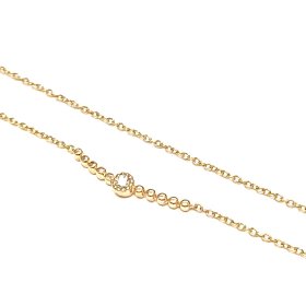 Ķēde ar briljantu (0.04ct) 2480-5263