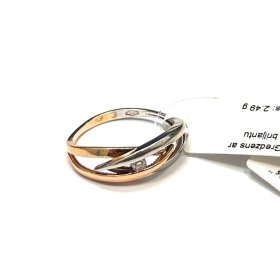 Gredzens ar briljantu (0.06 ct) 760-8361
