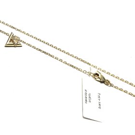 Ķēde ar kulonu un briljantu (0.03 ct) 211g2-0663