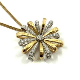 Ķēde ar kulonu ar briljantiem (1.67ct) 4802-4561