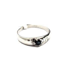 Gredzens ar dimantiem (0.03 ct) un safīru (0.23 ct) 890-5761