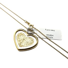 Ķēde ar kulonu un briljantiem (0.17 ct) 7930-5761